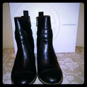 Giani Bernini Bryanne Black Leather Boots (7M)